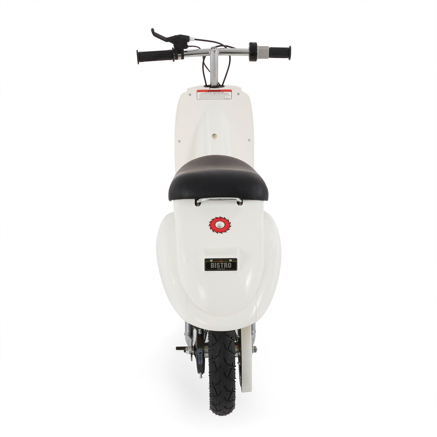 Razor Pocket Mod Miniature Euro 24V Electric Kids Ride On Retro Scooter, White