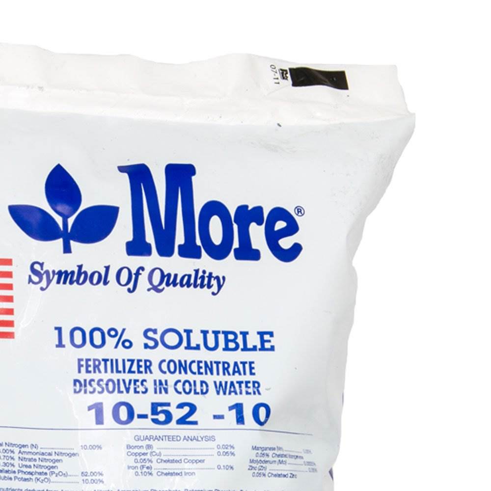 Grow More Cold Water 10-52-10 Soluble Concentrated Plant Fertilizer, 25 Pounds