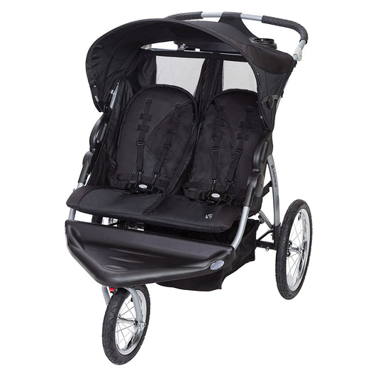 Baby Trend Expedition EX Swivel Travel Jogging Double Baby Stroller, Griffin