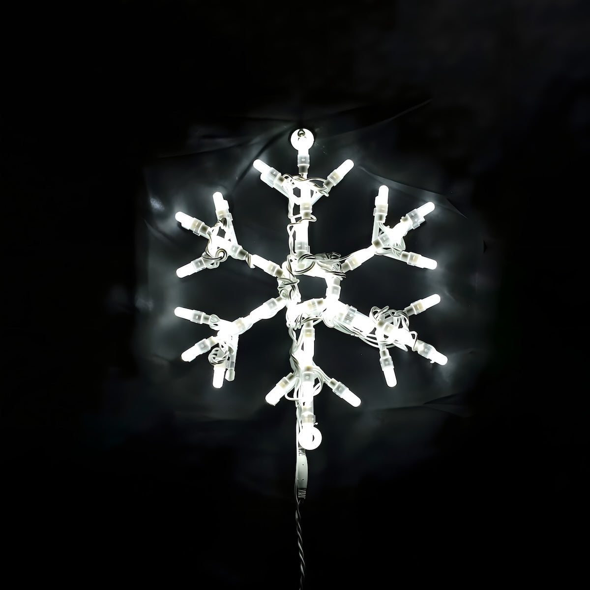 4ft Tall Let It Snow w/ RGB Lights and 7 Snowflakes - Designer Series Display - Complete Scene