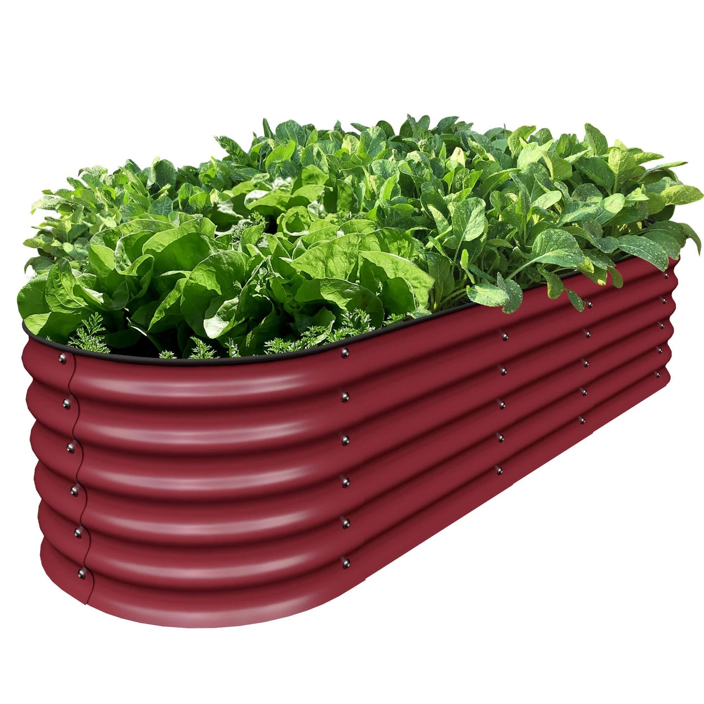 17" Tall, 12-in-1 Raised Garden Bed in Barn Red