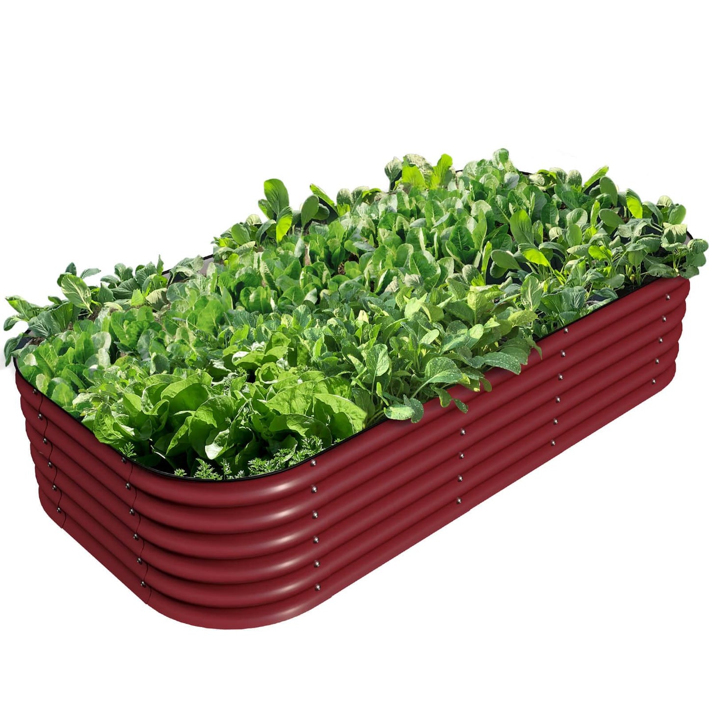 17" Tall, 12-in-1 Raised Garden Bed in Barn Red