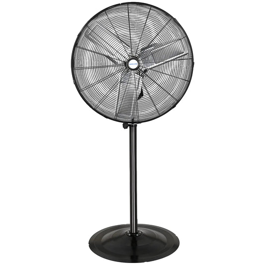 BILT HARD 30" High-Velocity Industrial Pedestal Fan - 3-Speed, Adjustable Height, Aluminum Blades