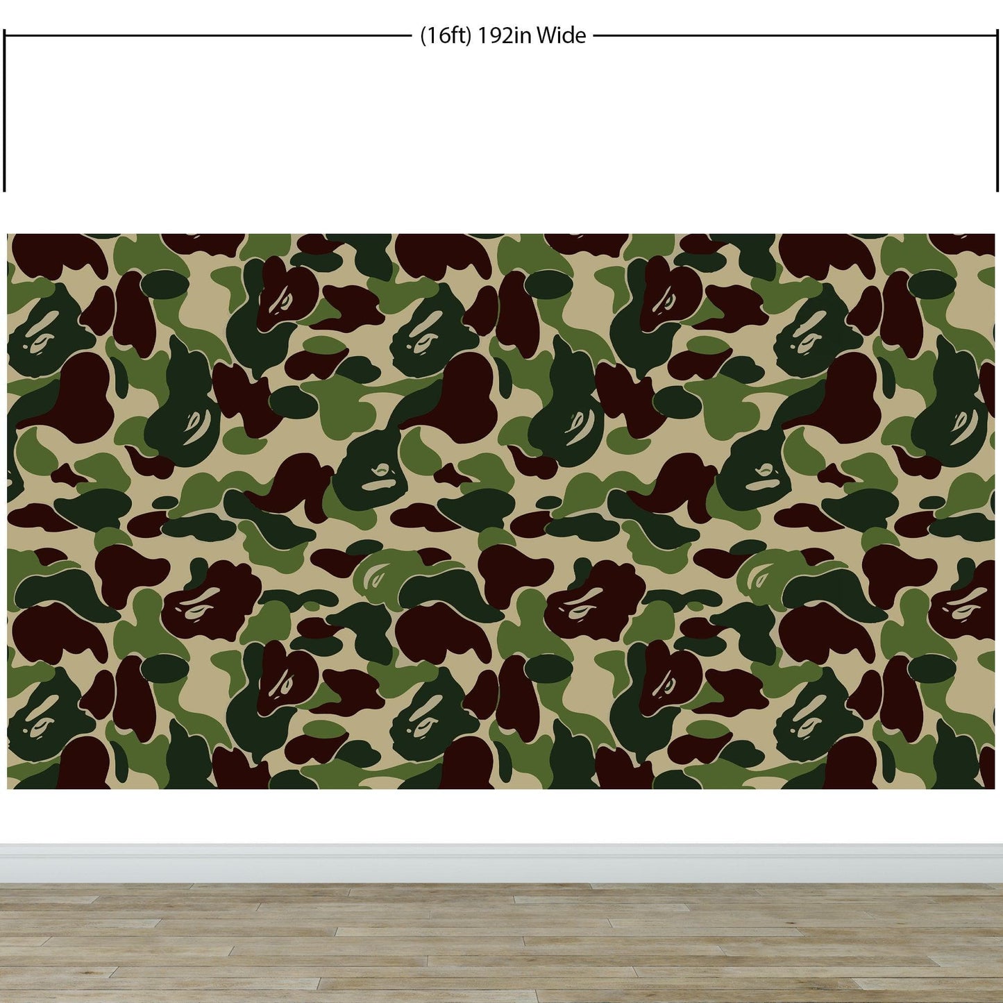 Bape Camo Wallpaper Mural. Green Camo Streetwear Hype Beast Aesthetics. #6662