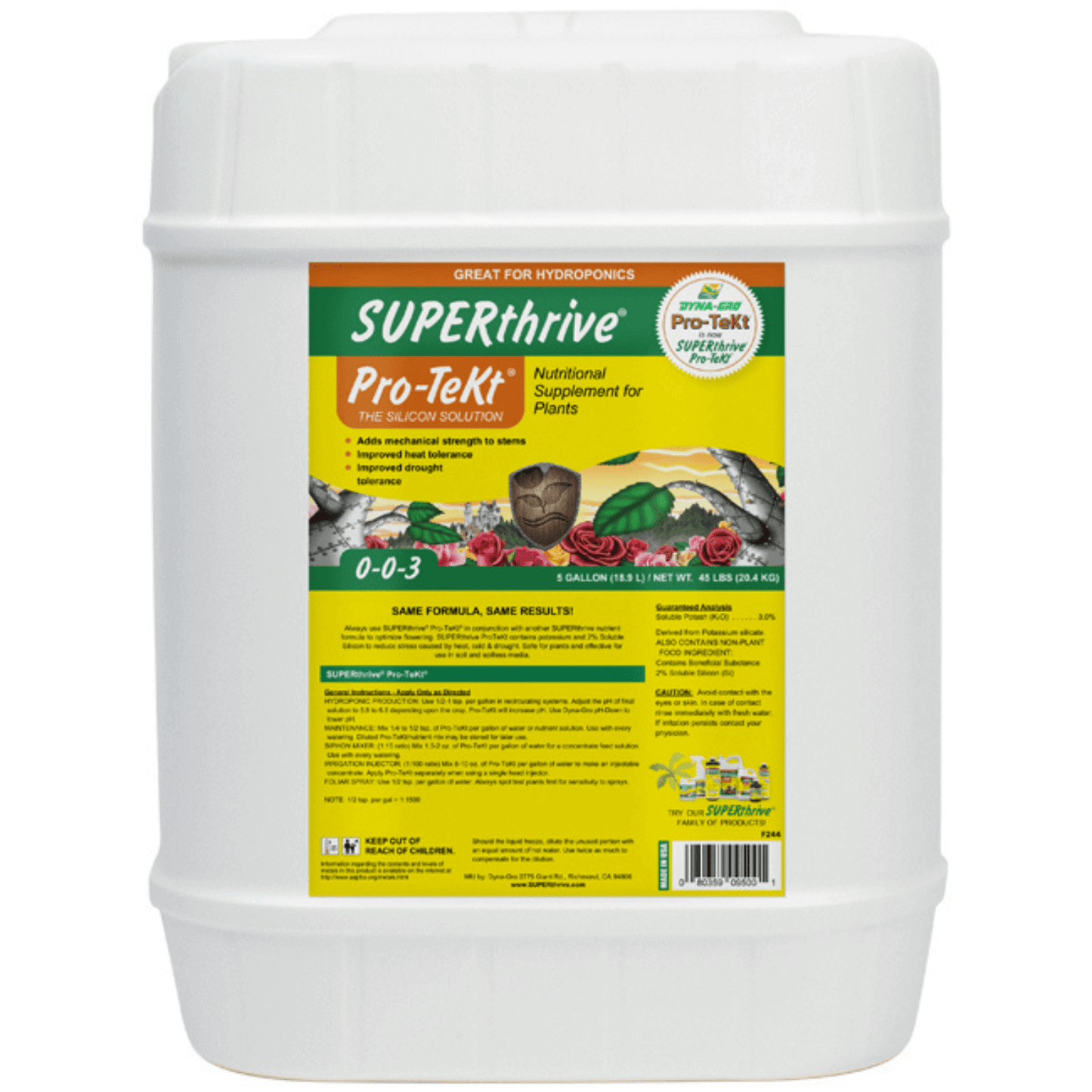 Dyna-Gro SUPERthrive Pro-TeKt - 5 Gallon