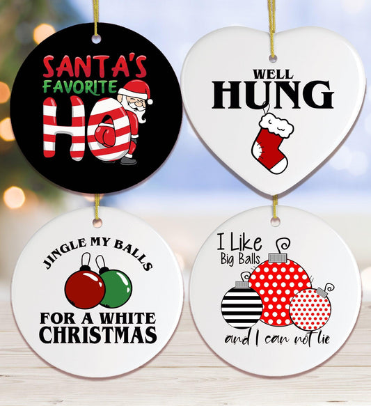 Dirty Joke Christmas Ornament Bundle