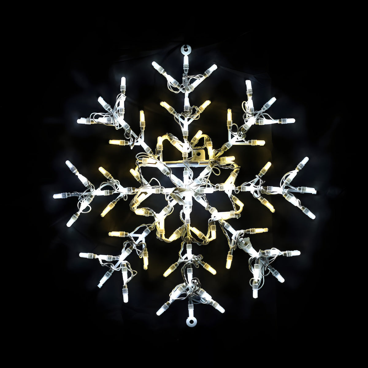 4ft Tall Let It Snow w/ RGB Lights and 7 Snowflakes - Designer Series Display - Complete Scene