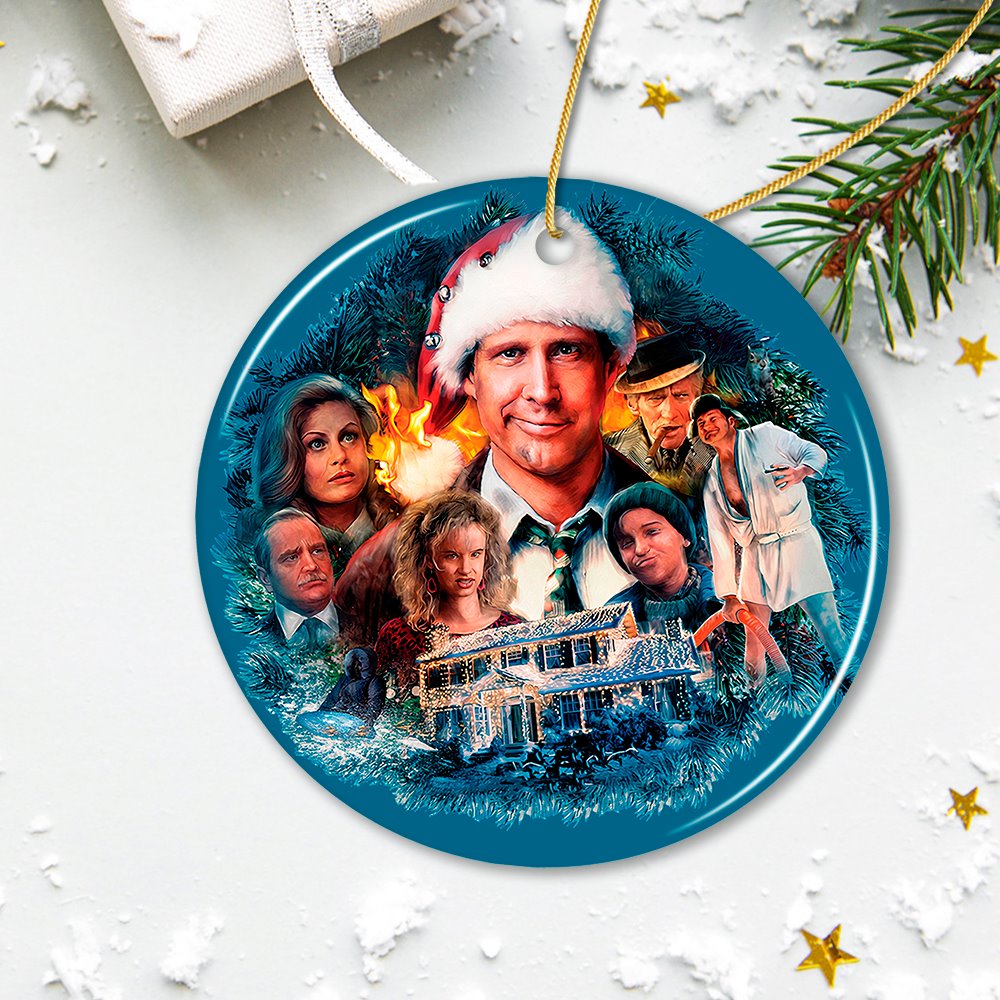 Christmas Vacation Mural Artistic Christmas Ornament, Shitters Full Crew