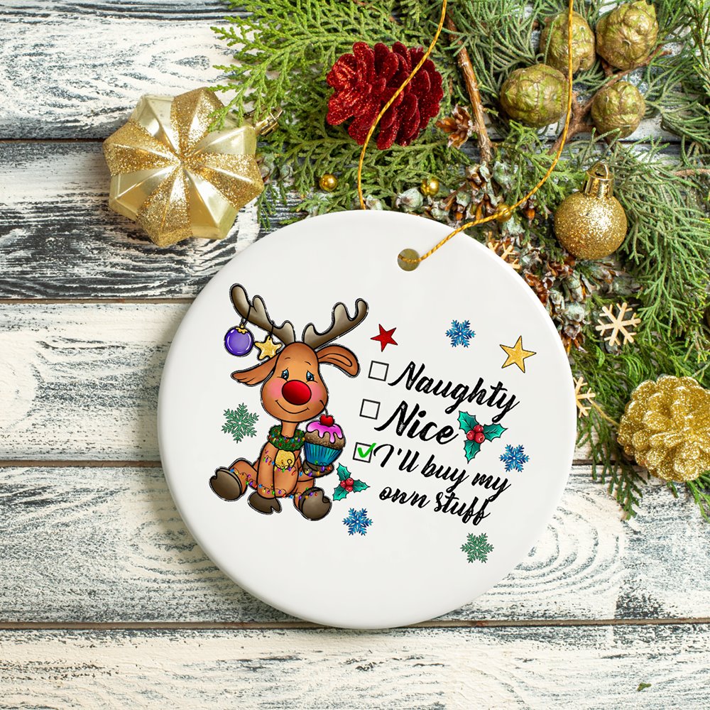 Funny and Playful Quote Christmas Ornament