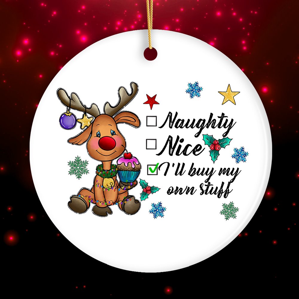 Funny and Playful Quote Christmas Ornament