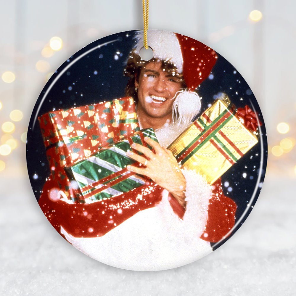 George Michael Christmas Ornament