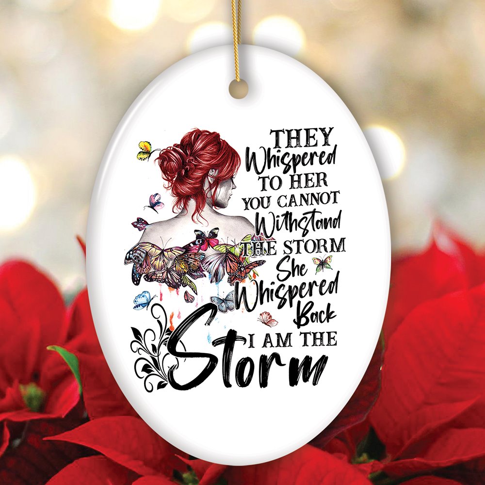 Gypsy I am The Storm Sassy Feminist Ornament