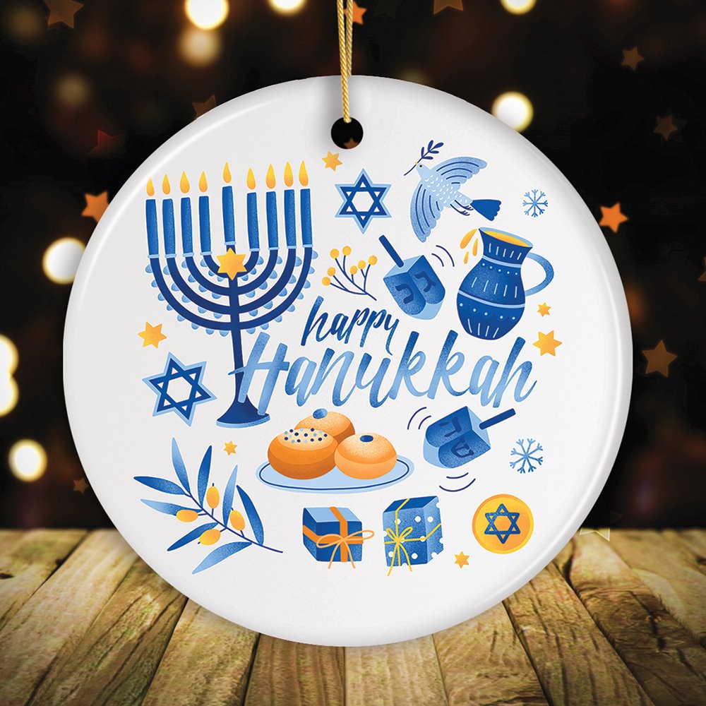 Happy Hanukkah Ornament