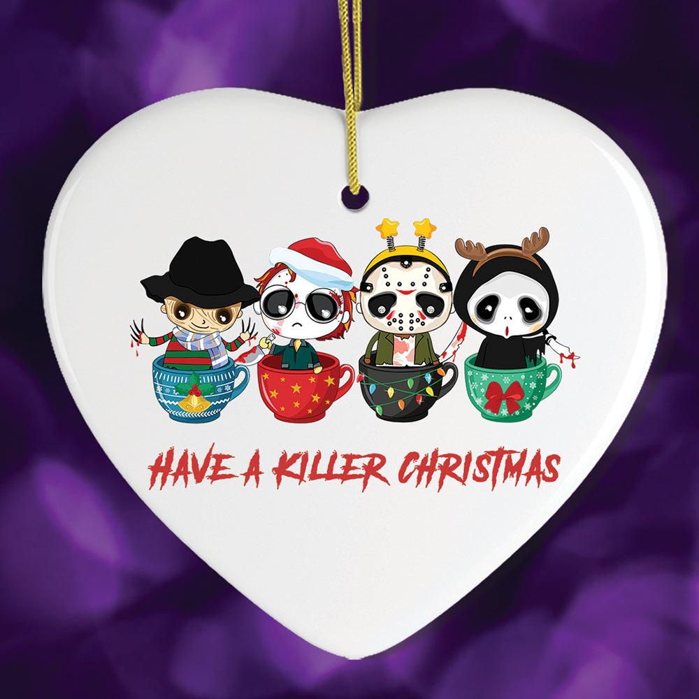 Have a Killer Christmas Spooky and Cute Halloween Theme Ornament