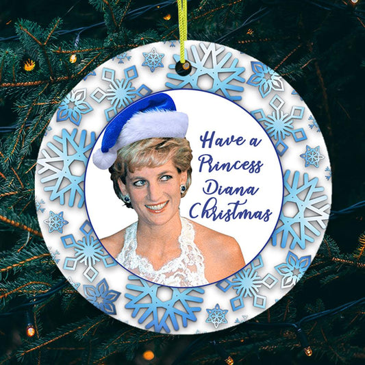 Have a Princess Diana Christmas Ornament