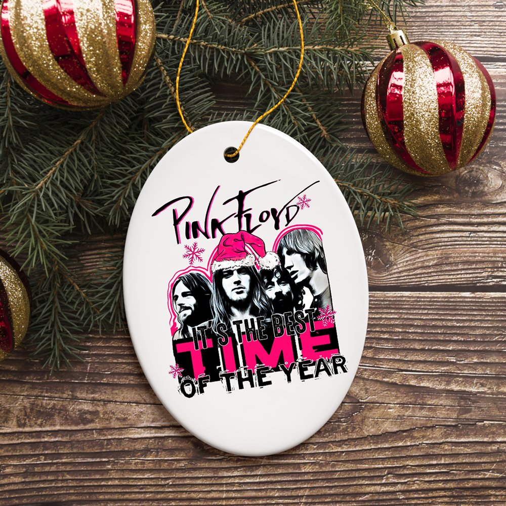 It’s the Best Time of the Year Psychedelic Rock n Roll Christmas Ornament, Classic Rockstar Theme