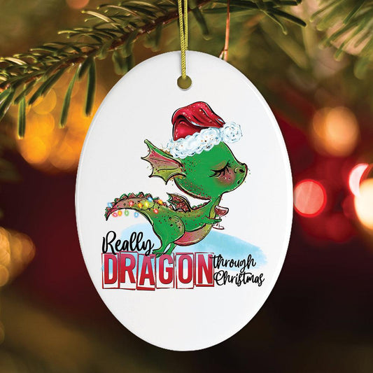 Really Dragon Through Christmas Ornament