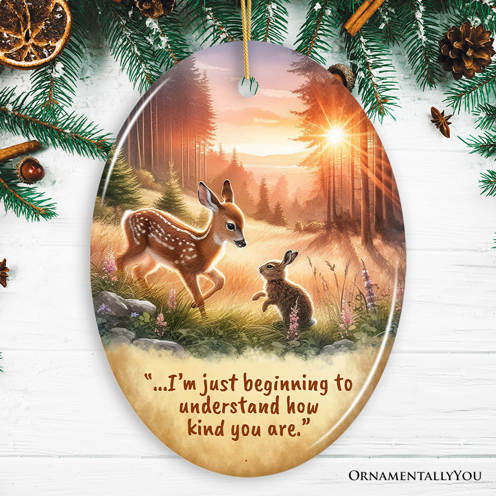 Kindness in Your Heart Ornament, Bambi's Gentle Lesson Christmas Gift