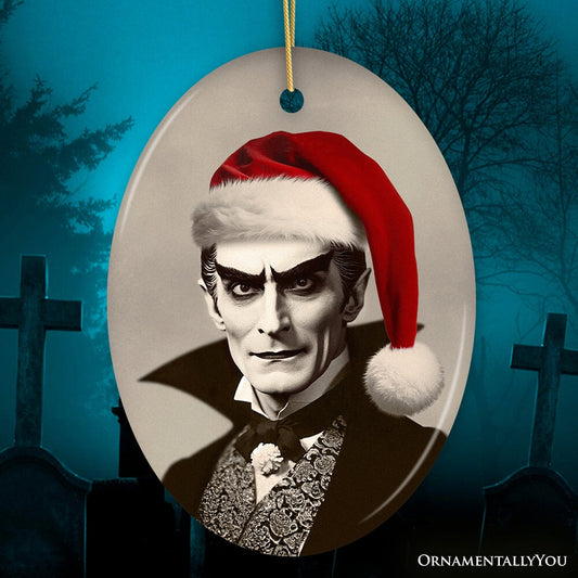 Phantom Count Dracula Ornament, Eerie Holiday Keepsake for Halloween Celebrations