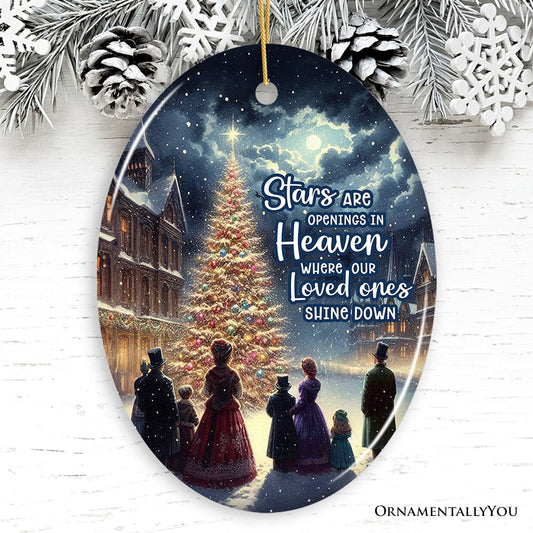 Stars are Openings in Heaven Ornament, Victorian Christmas Remembrance Keepsake