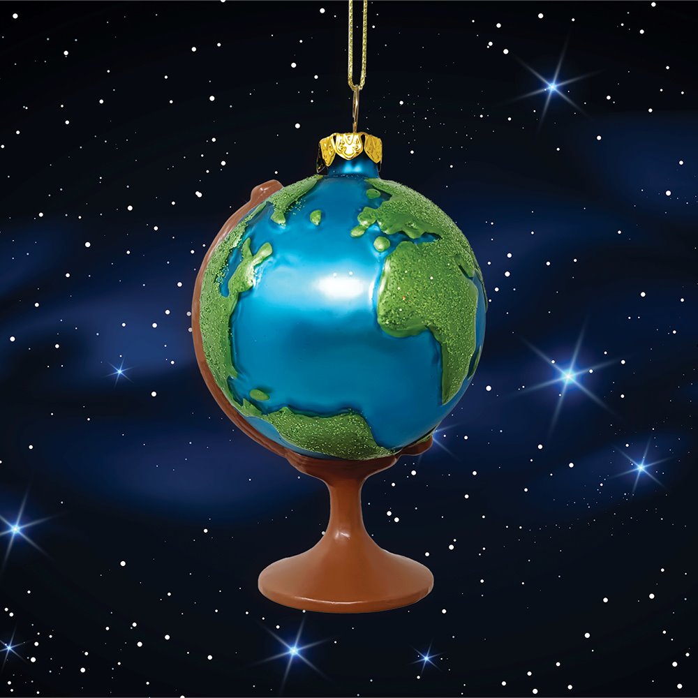 Magnificent Planet Earth Globe Christmas Ornament