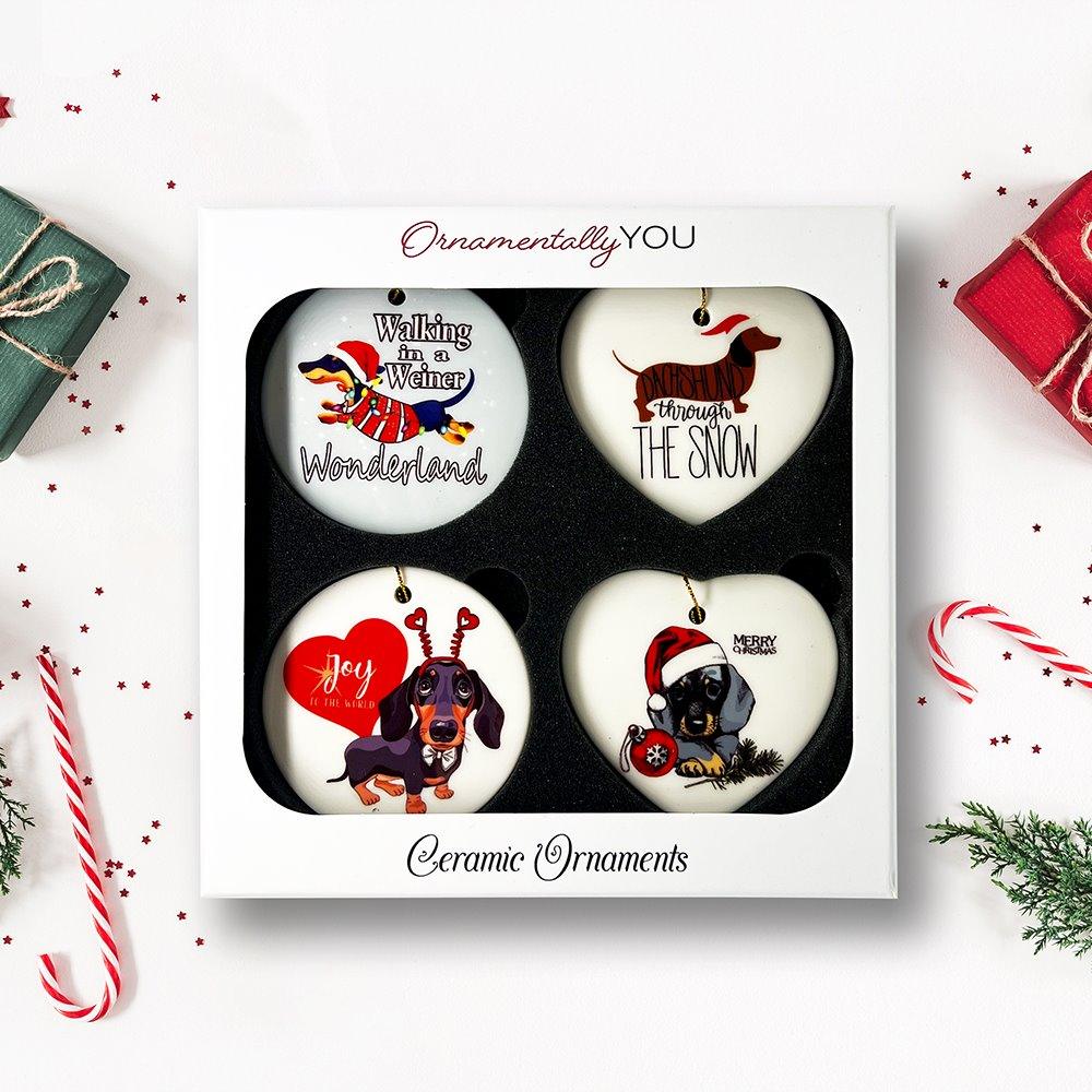 Dachshund Christmas Ornament Bundle