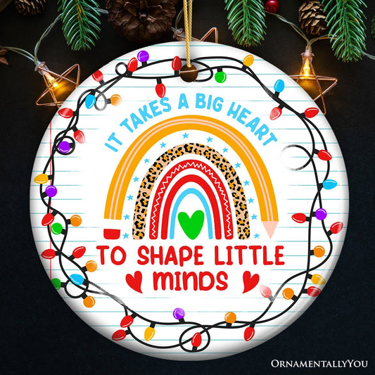 It Takes A Big Heart Ornament, Empowering Holiday Gift for Special Needs Educators