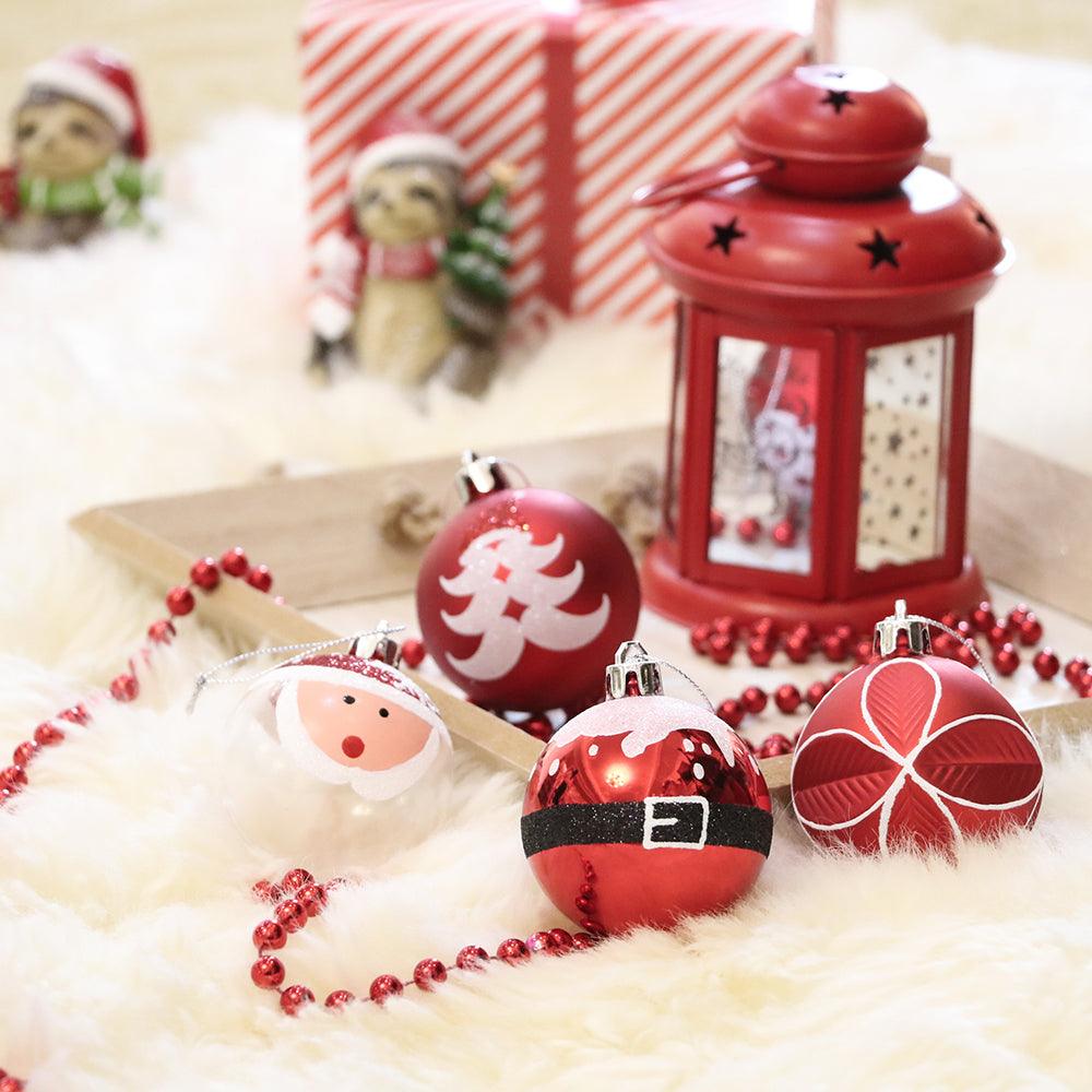 Santa Claus Inspired 9 Piece Round Ornament Christmas Bundle