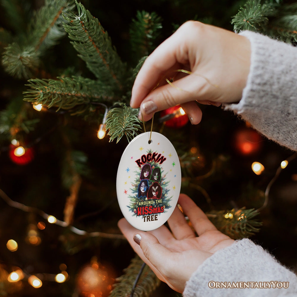 Iconic Hard Rock n Roll Guitar Christmas Ornament, Rockin Around the Christmas Tree