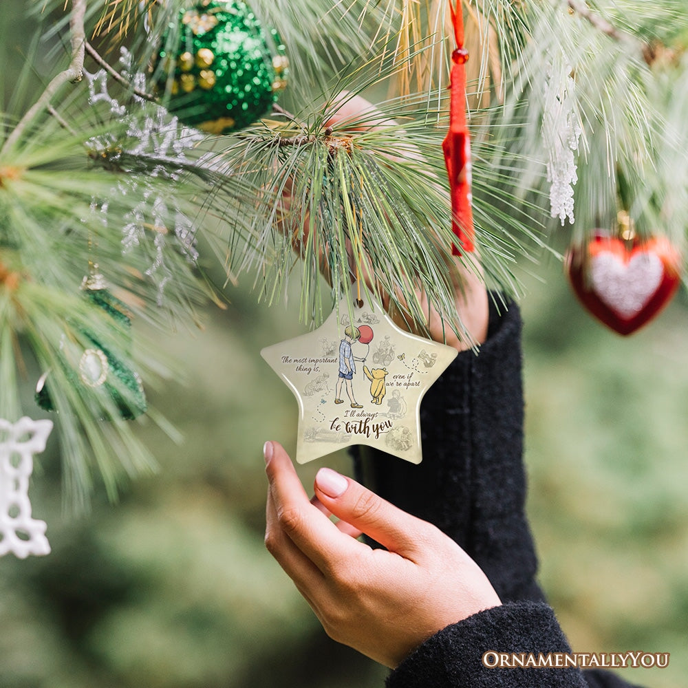 I'll Always be with You Ornament, Comforting Pooh Bear Christmas Gift and Keepsake