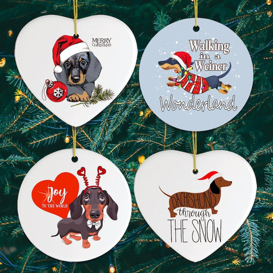 Dachshund Christmas Ornament Bundle