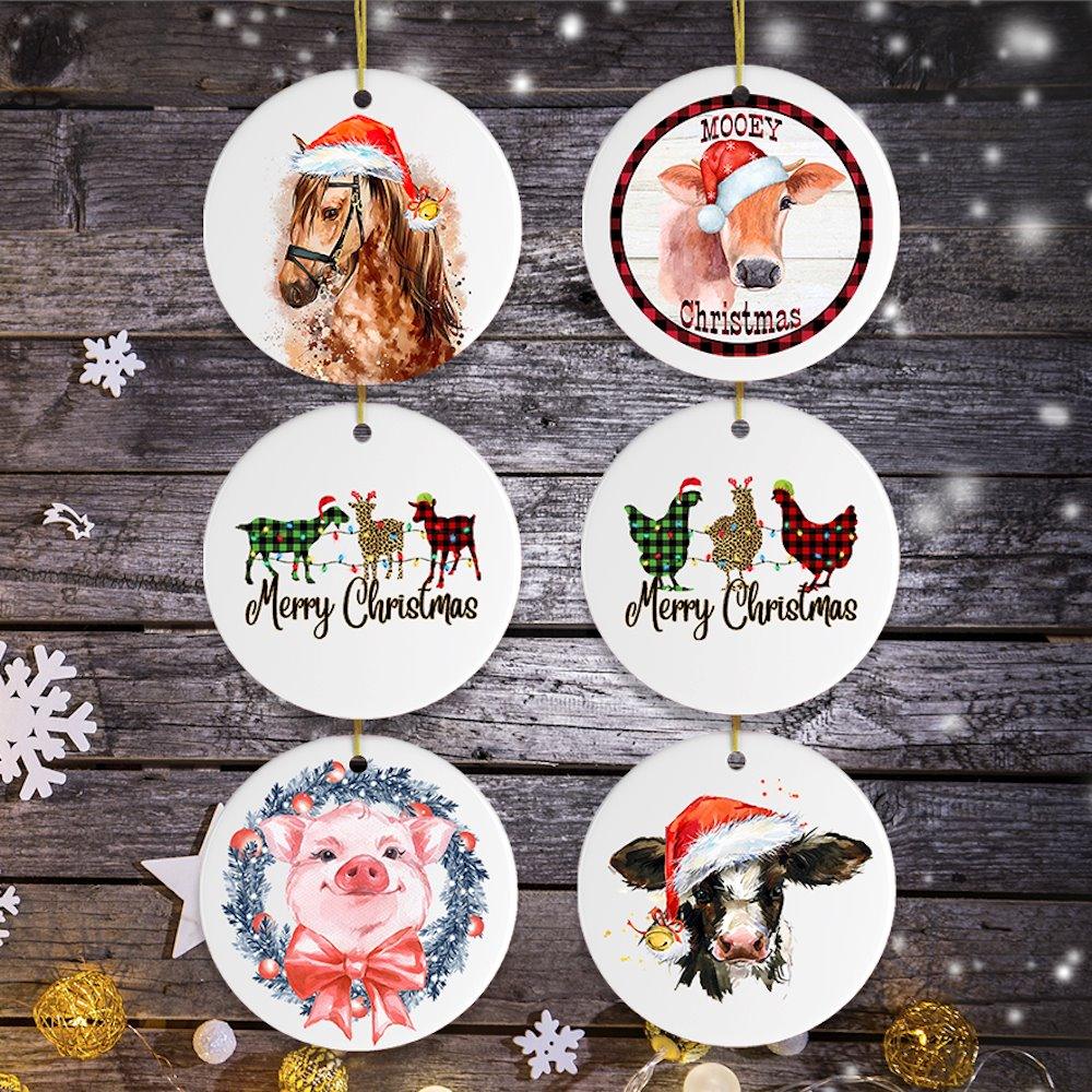 Farm Animal Mega Christmas Ornament Bundle