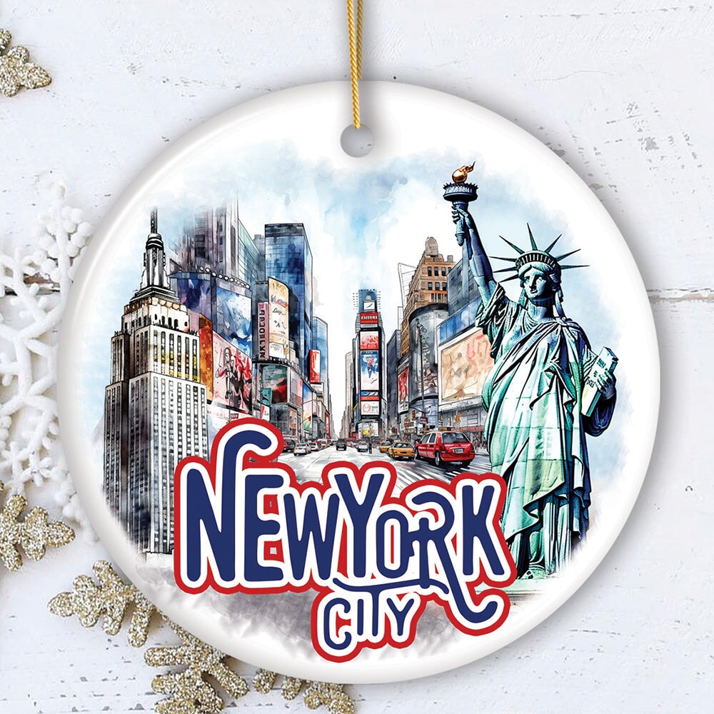 Handmade Artistic New York City Ornament