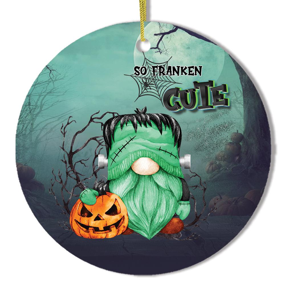 Frankenstein Gnome Halloween Theme Ornament