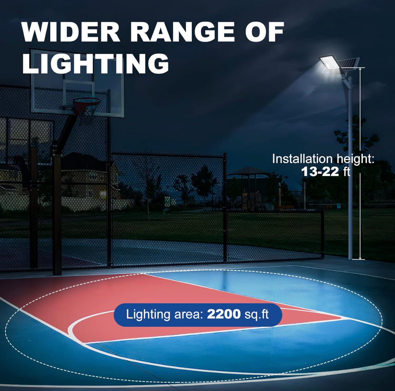 1600W Commercial Solar Street Lights Outdoor Waterproof 160000LM Dusk to Dawn