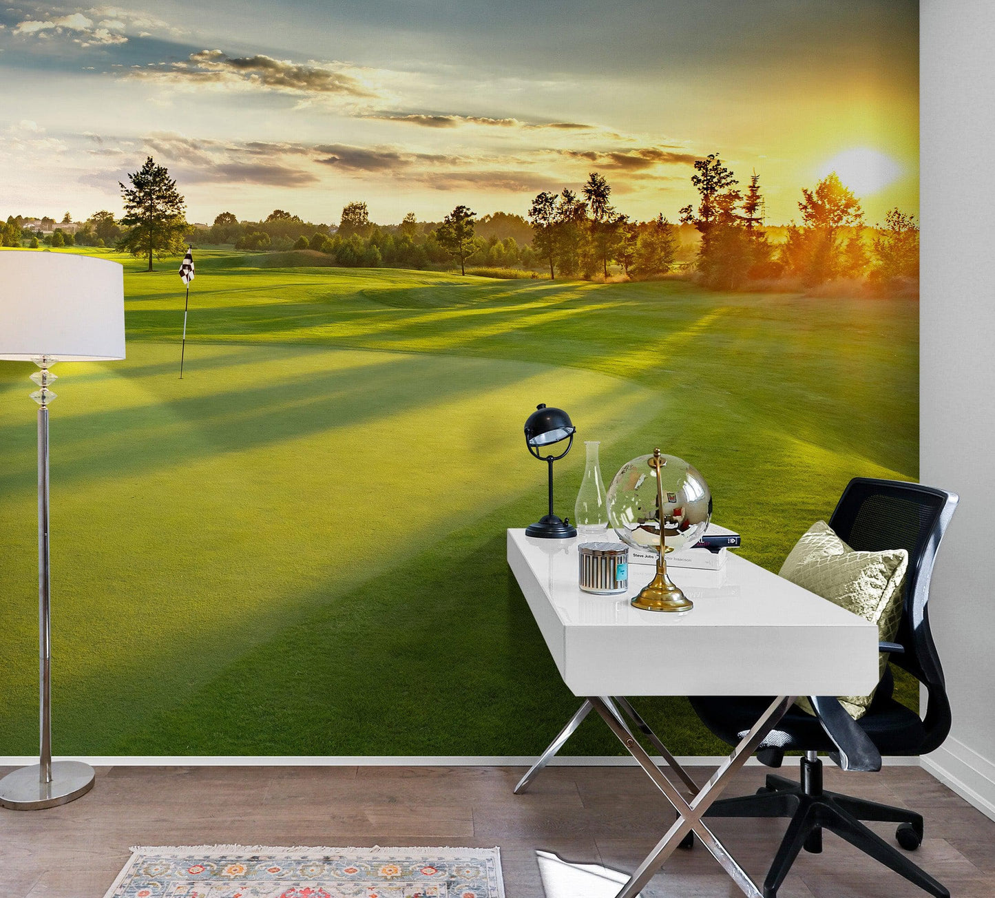 Golf Course Wallpaper. Sunset Over Golf Course. #6747