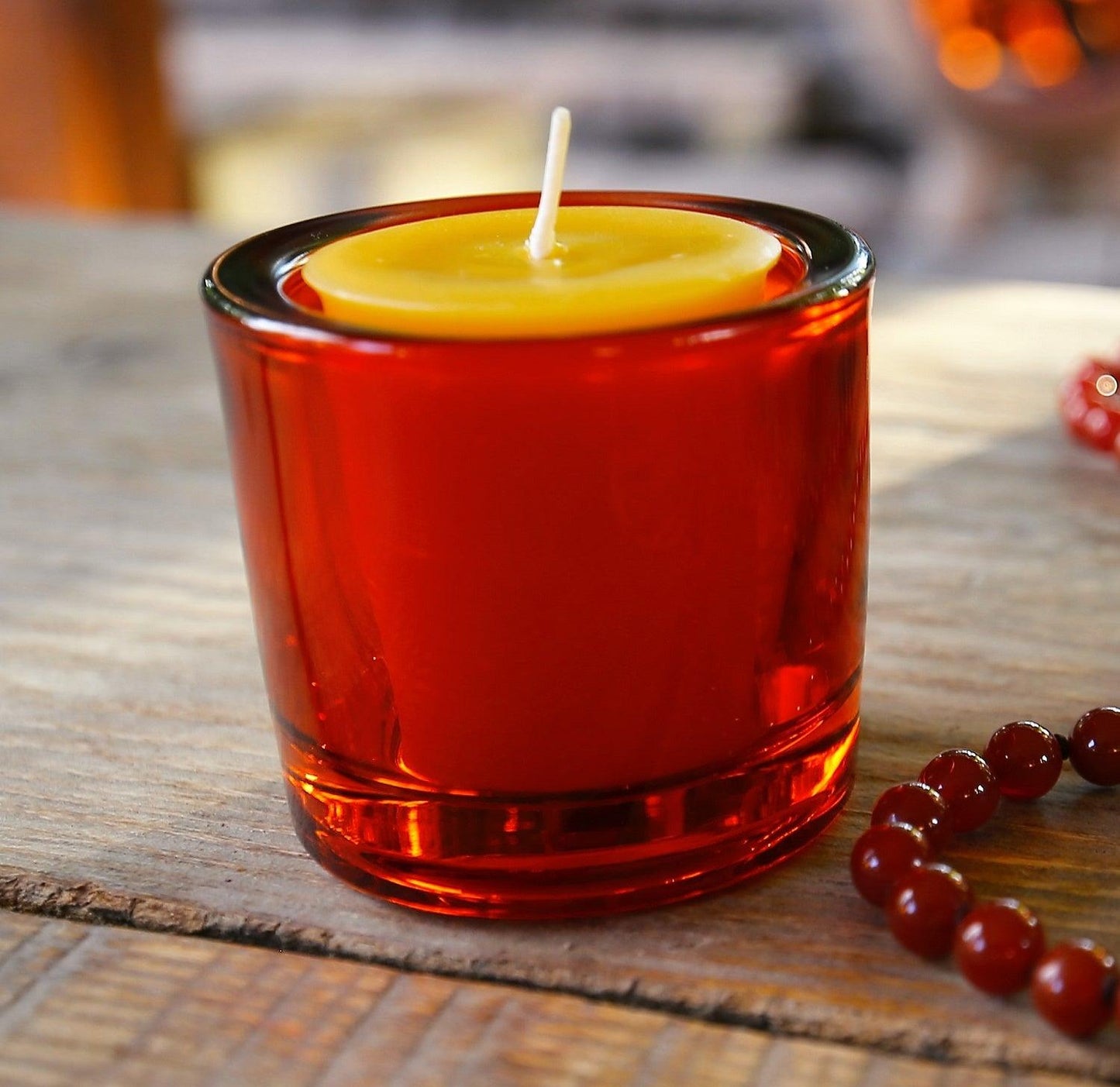 Heavy Glass Votive Candle Holders - 50% Recycled Glass