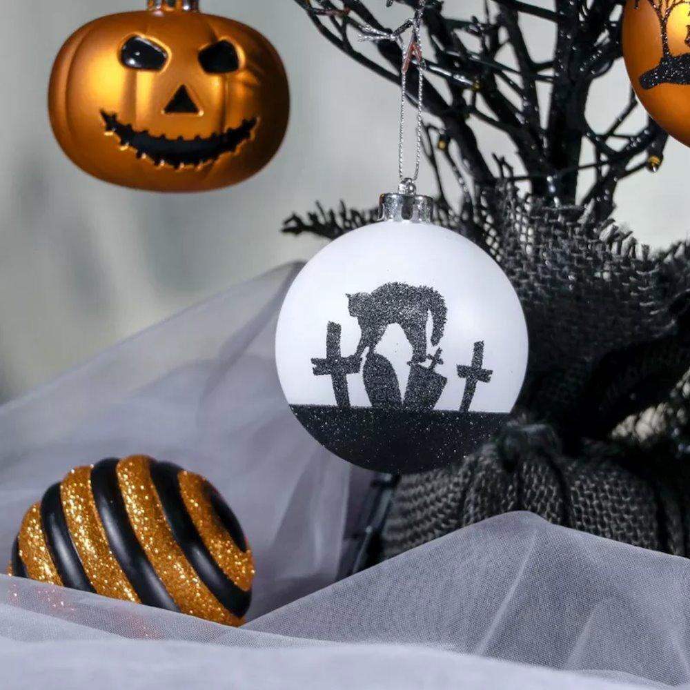 Halloween Ornament Round Ball 16 Piece Set