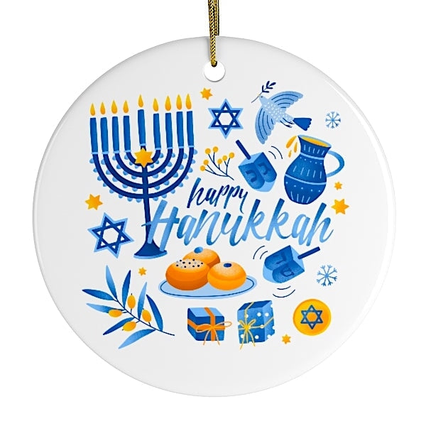 Happy Hanukkah Ornament