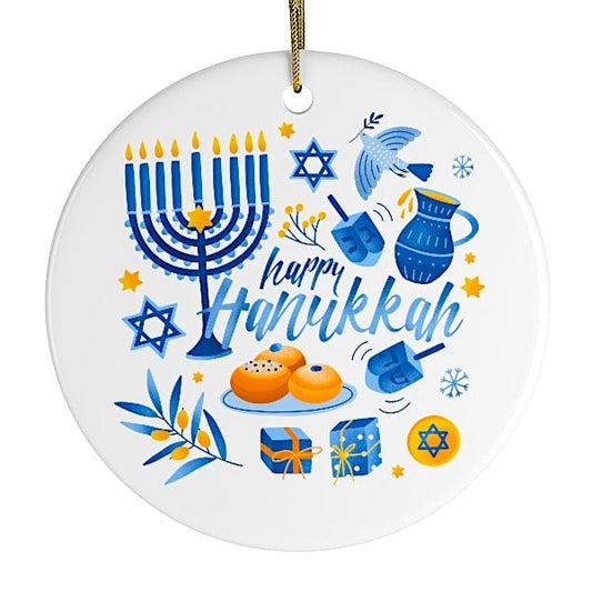 Happy Hanukkah Ornament