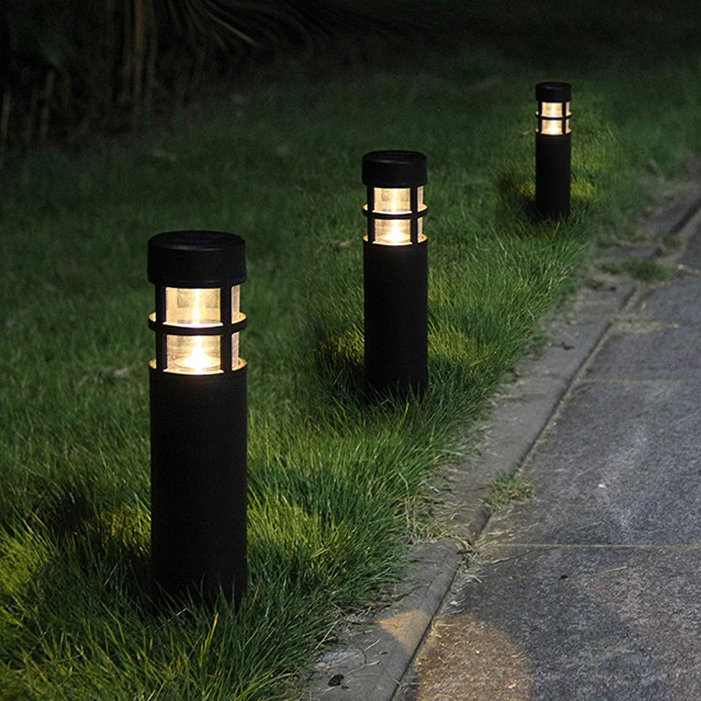 SmartYard Solar Pathway Lights, 6 Pack Solar Outdoor Lights Up to 14 Hrs Warm White & RGB