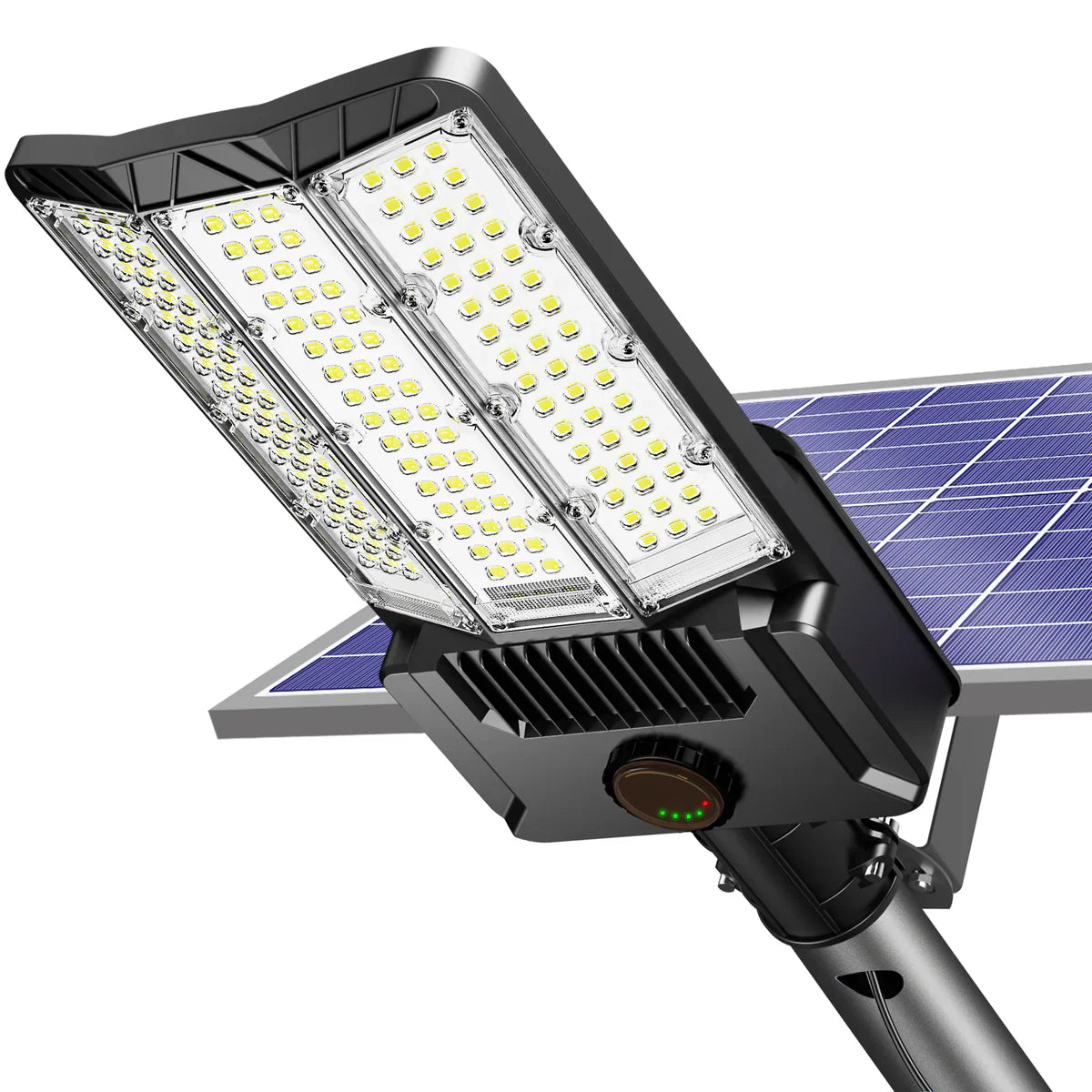 6500W Solar Street Lights Outdoor, 500000LM High Powered Commercial Parking Lot Lights 6500K Dusk to Dawn with Remote