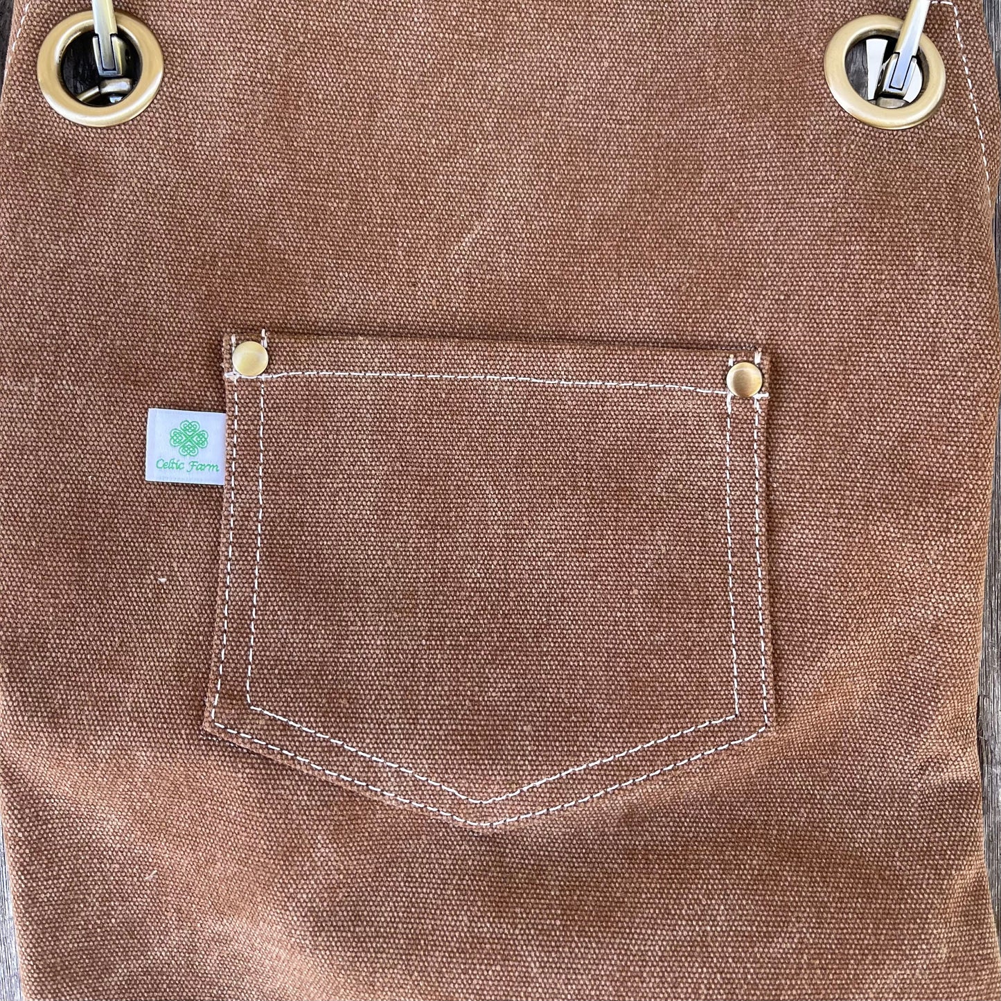 Gardening Apron - Waxed Canvas Apron with Pockets