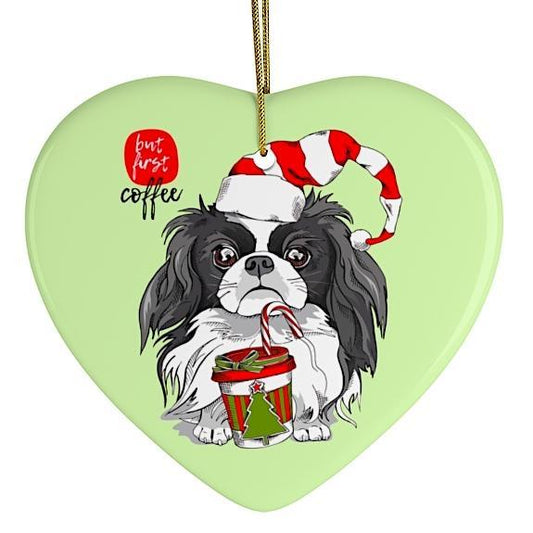 Japanese Chin Christmas Ornament