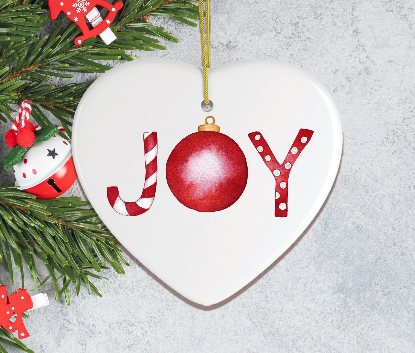 Joy Christmas Ornament