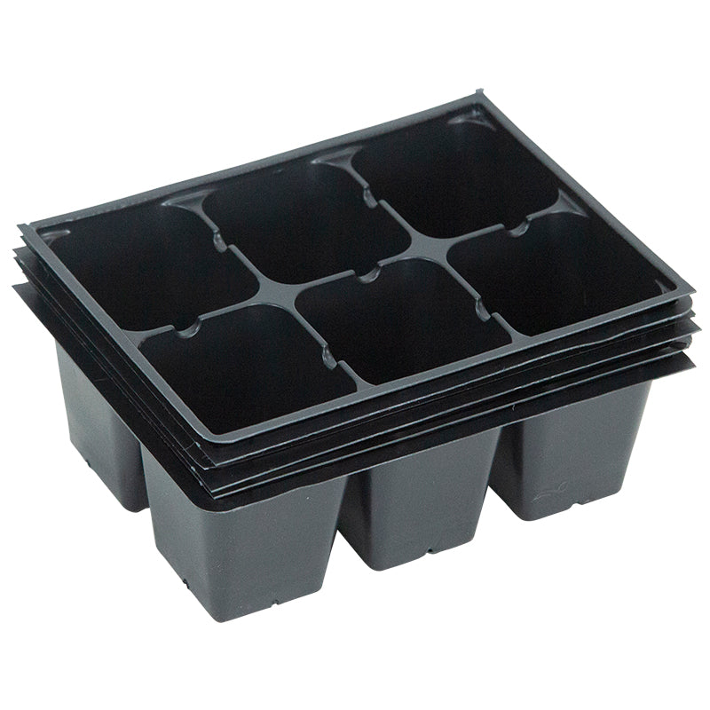 Jumbo 6-Pack Planting Containers for 1020 Tray - Recycled (Sheet of 6)