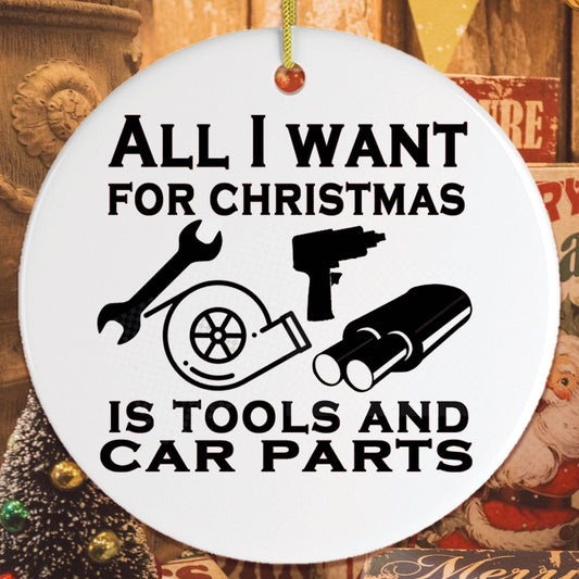 Mechanic Quote Christmas Ornament