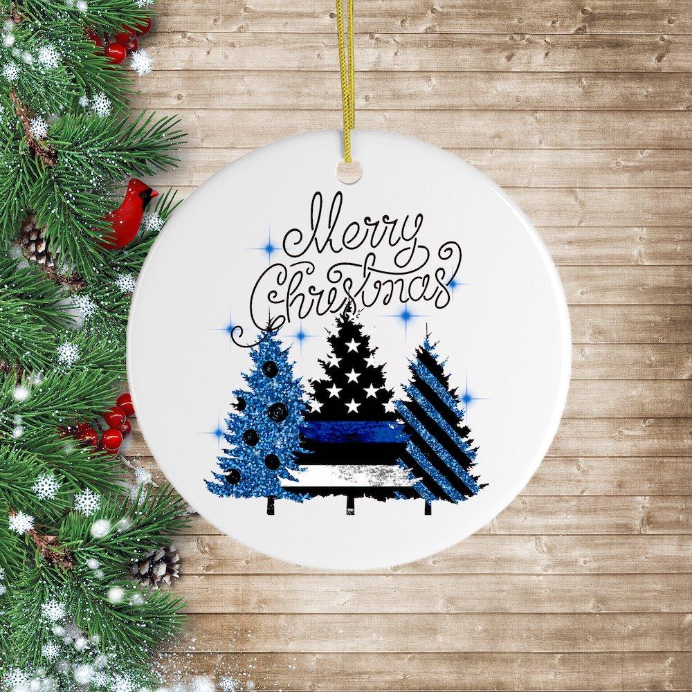 Merry Christmas Police Officer Ornament