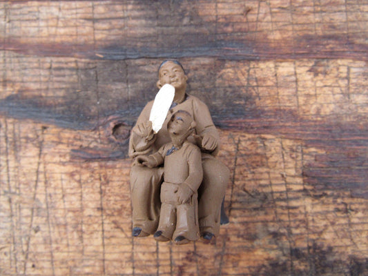 Mother and Son Figurine