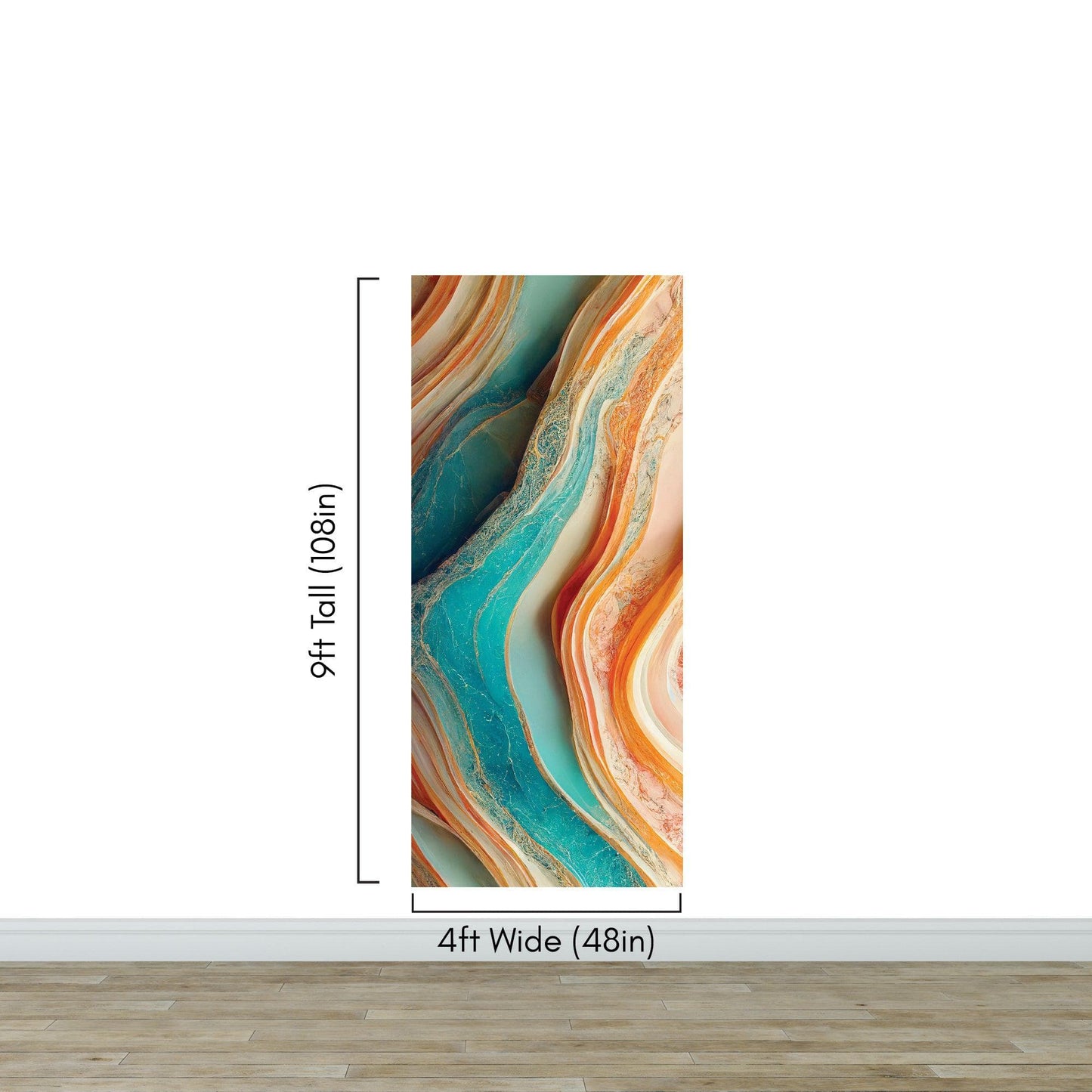 Colorful Marble Slate Wallpaper Mural. #6737